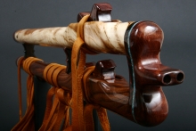 Olive Native American Flute, Minor, Mid F#-4, #D24Ka